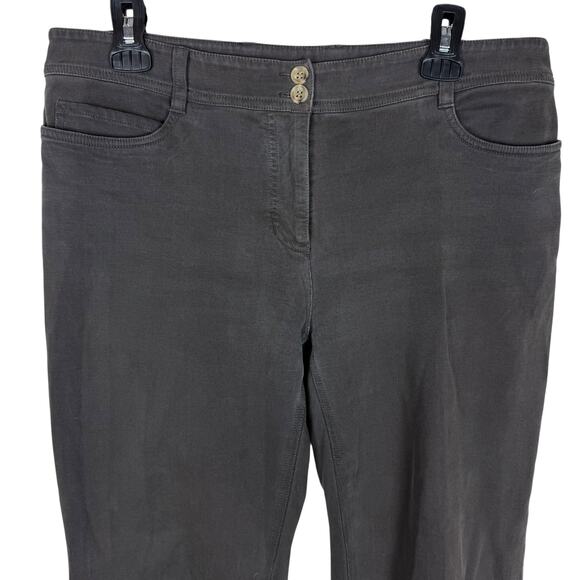 Eileen Fisher Jeans Womens Medium Gray Denim 5-Pockets Mid-Rise Bootcut Leg - Picture 3 of 12